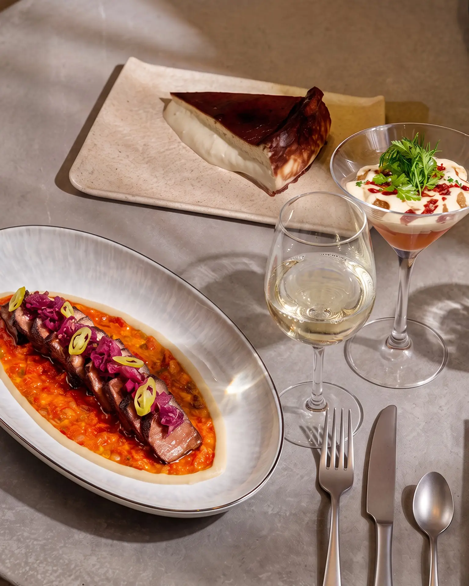 Wagyu Short Rib, Happy Eggggg and wine at Amor Singapore